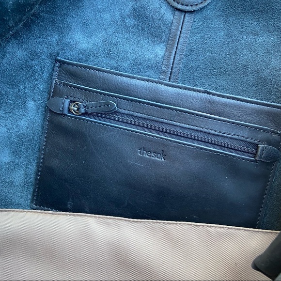 The Sak black leather lasercut large shoulder tote bag - Picture 6 of 7